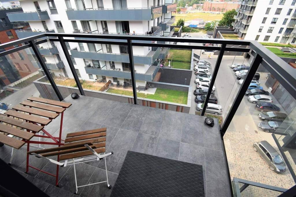 Apartament Blue Bastion Walowa 23C Z Klimatyzacja I Miejscem Parkingowym W Podziemnym Parkingu Gdansk Exterior photo